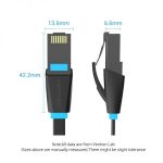 Vention Cable de Red Plano UTP RJ45 Cat.6A - 8m - Color Negro - Imagen 2