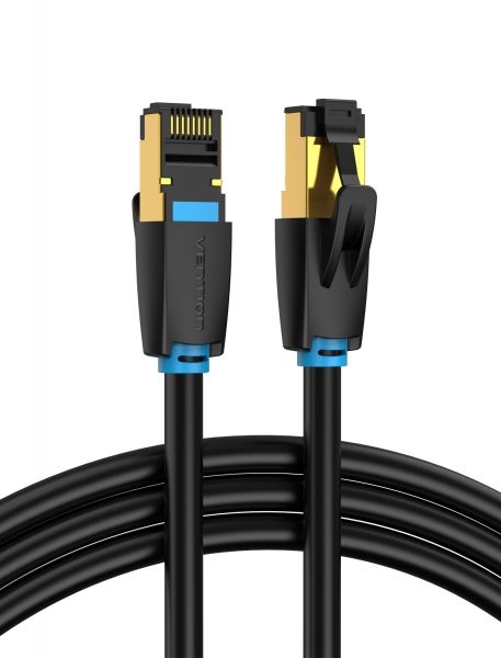 283377_1 Vention Cable de Red SFTP RJ45 Cat.8 - 10m - Color Negro - Imagen 1