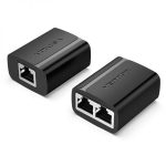 Vention Divisor RJ45 Macho a 2 Hembra 100Mbps - 2 uds - Color Negro - Imagen 2