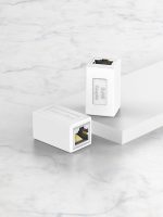 Vention Adaptador Conector RJ45 Cat6 FTP Hembra a Hembra - Color Blanco - Imagen 3