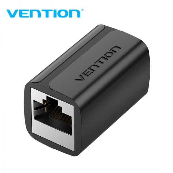 283482_1 Vention Adaptador Conector RJ45 Cat7 FTP Hembra a Hembra - Color Negro - Imagen 1