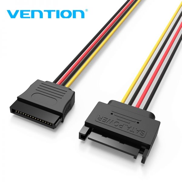 283617_1 Vention Cable de Alimentacion Extension SATA 15P - 0.3m - Color Negro - Imagen 1