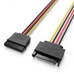 Vention Cable de Alimentacion Extension SATA 15P - 0.3m - Color Negro - Imagen 2