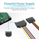 Vention Cable de Alimentacion Extension SATA 15P - 0.3m - Color Negro - Imagen 4