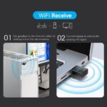 Vention Adaptador USB a WiFi 150Mbps - Color Negro - Imagen 4
