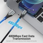 Vention Cable USB-A a Lightning - 2.4A - 15W - 480Mbps - MFI - 1m - Color Gris - Imagen 3