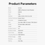 Vention Transmisor y Receptor FM MP3 Bluetooth - Gris - Imagen 5
