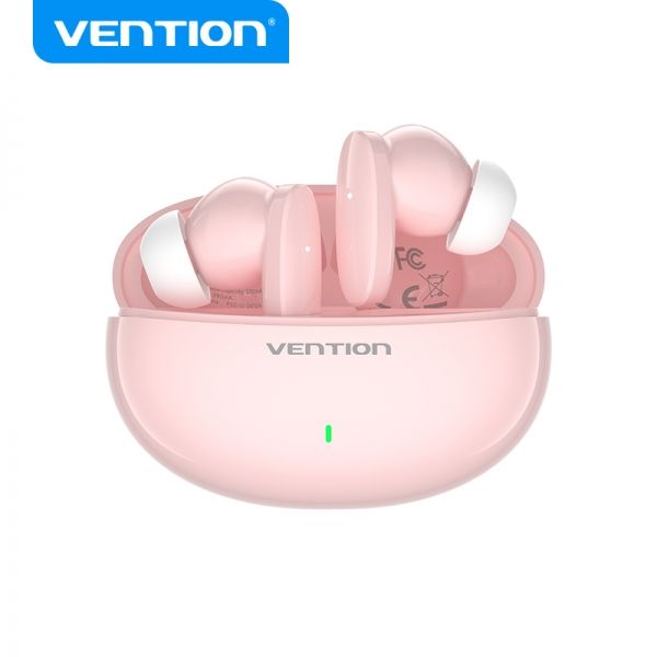 283752_1 Vention Auriculares Bluetooth 5.3 con Estuche de Carga - 7h Autonomia - Color Rosa - Imagen 1
