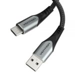 Vention Cable USB 2.0 Macho a MicroUSB Macho 60W 480Mbps - 1m - Color Gris
