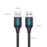 Vention Cable USB 2.0 Macho a USB Macho - 1.5m - Color Negro - Imagen 2
