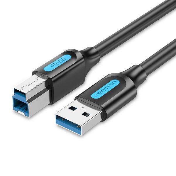 284047_1 Vention Cable USB-B 3.0 Macho a USB Macho - 2m - Color Negro - Imagen 1