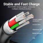 Vention Cable USB-C Macho a USB-C Macho - 1.5m 3A - PD60W - Color Negro - Imagen 5