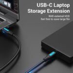 Vention Cable USB-C Macho a MiniUSB Macho - 0.5m - Color Negro - Imagen 3