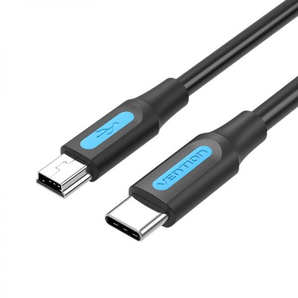 284217_1 Vention Cable USB-C Macho a MiniUSB Macho - 1m - Color Negro - Imagen 1