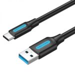 Vention Cable USB-A 3.0 Macho a USB-C Macho - 3A - 60W - 5Gbps - 2m - Color Negro - Imagen 2