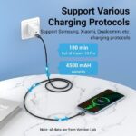 Vention Cable USB 2.0 Macho a MicroUSB+USB-C Macho - 0.5m - 3A 60W 480Mbps - Color Negro - Imagen 4