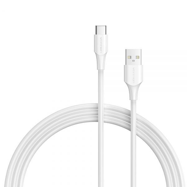284312_1 Vention Cable USB-A Macho a USB-C Macho - 1m - 3A - 60W - 480Mbps - Color Blanco - Imagen 1