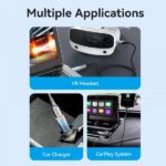Vention Adaptador USB 3.1 Macho a USB-C Hembra con Lanyard - Aluminio Gris - Imagen 3