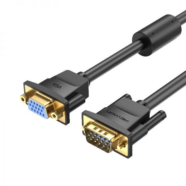 284467_1 Vention Cable Extension VGA Macho a Hembra - 2m - Color Negro - Imagen 1