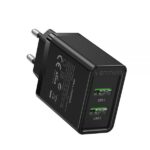 Vention Cargador de Pared 2xUSB-A 3A 18W - Carga rapida - Color Negro - Imagen 2