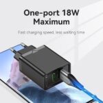 Vention Cargador de Pared 2xUSB-A 3A 18W - Carga rapida - Color Negro - Imagen 4