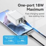 Vention Cargador de Pared 2xUSB-A 3A 18W - Carga rapida - Color Blanco - Imagen 4
