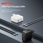 Vention Cargador GaN de Pared 4 Puertos PD 140W (140W/140W/30W/30W) con Kit Cable Blanco EU - - Imagen 4