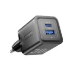 Vention Cargador de Pared GaN 2 Puertos USB (C+A) (30W/30W) - Carga rapida EU - Color Negro - Imagen 2