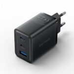 Vention Cargador de Pared GaN 3 Puertos USB (C + C + A) (65W/65W/30W) - EU - Color Negro - Imagen 2