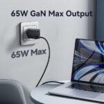 Vention Cargador de Pared GaN 3 Puertos USB (C + C + A) (65W/65W/30W) - EU - Color Negro - Imagen 4