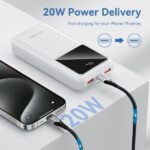 Vention Bateria Powerbank 20000mAh 22.5W USB (C+A+A) con Pantalla LED - Color Negro - Imagen 3
