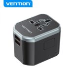 Vention Cargador de Viaje Universal - 1xUSB-C a 2xUSB - 20W - Color Negro - Imagen 2