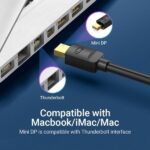 Vention Cable Mini DP Macho a DP Macho 1.2 4K - 3m - Color Negro - Imagen 4