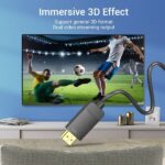 Vention Cable Mini DP Macho a HDMI Macho 1.4 - 1.5m - Color Negro - Imagen 4
