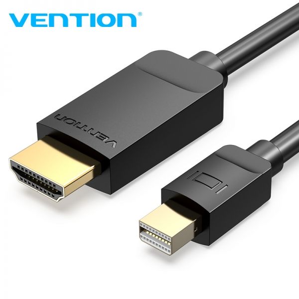 284797_1 Vention Cable Mini DP Macho a HDMI 1.4 Macho - 2m - Color Negro - Imagen 1