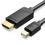 Vention Cable Mini DP Macho a HDMI 1.4 Macho - 2m - Color Negro - Imagen 2