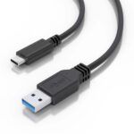 Aisens Cable USB 3.1 Gen2 10Gbps - Conector USB-C a USB-A - Carga hasta 3A - Transferencia 10Gbps - Compatible Thunderbolt 3 - Color Negro - Imagen 3
