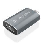 Aisens Conversor USB-C a HDMI 2.0 - Carcasa de Aluminio - Resolucion 4K@60Hz - Profundidad de Color 48 Bit/Px - Ancho de Banda 18Gbps - Soporta HDCP - Color Gris - Imagen 2