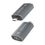 Aisens Conversor USB-C a HDMI 2.0 - Carcasa de Aluminio - Resolucion 4K@60Hz - Profundidad de Color 48 Bit/Px - Ancho de Banda 18Gbps - Soporta HDCP - Color Gris - Imagen 4