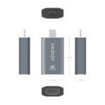 Aisens Conversor USB-C a HDMI 2.0 - Carcasa de Aluminio - Resolucion 4K@60Hz - Profundidad de Color 48 Bit/Px - Ancho de Banda 18Gbps - Soporta HDCP - Color Gris - Imagen 5