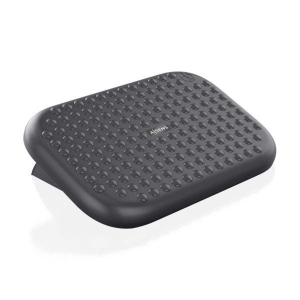 284967_1 Aisens Reposapies Ergonomico con Inclinacion Ajustable - Base Antideslizante - Peso Max. 20kg - Material HIPS Resistente - Color Negro - Imagen 1