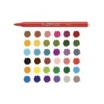 Carioca Joy Superlavable Pack de 36 Rotuladores - Punta Fina 2.8mm - Punta Bloqueada - Tapa Ventilada - Colores Surtidos - Imagen 3