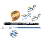 Carioca Oops Boligrafos Borrables - Tinta Termo Sensible - Empuñadura Ergonomica Triangular - Punta de Ø 0.7mm - Doble Goma - Color Negro - Imagen 2