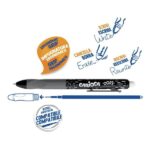Carioca Oops Boligrafos Borrables - Tinta Termo Sensible - Empuñadura Ergonomica Triangular - Punta de Ø 0.7mm - Recambios Compatibles - Color Negro - Imagen 2