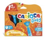 Carioca Baby Teddy Pack de 6 Rotuladores - Super Seguros - Forma Ergonomica - Tinta Superlavable - Dermatologicamente Testado - Color Varios - Imagen 2