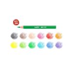 Carioca Tita Pack de 12 Mini Lapices Hexagonales de Resina - Mina Ø 3mm - Colores Brillantes y Lavables - Escritura Blanda - No Se Astilla si Se Rompe - Colores Surtidos - Imagen 3