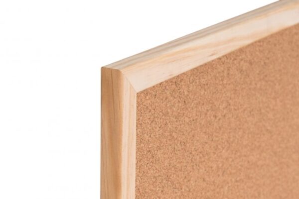 Bi-Office Tablero de Corcho Doble Cara 400x300mm Marco Natural - Imagen 3