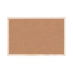 Bi-Office Tablero de Corcho Doble Cara 600x400mm Marco Natural - Imagen 2