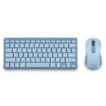 NGS Fantasy Pack Teclado Compacto Silencioso + Raton Silencioso 1600dpi 5 Botones - Conexion 2,4GHz, BT1 y BT2 - Color Azul