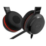 Jabra Evolve 30 UC Auriculares con Microfono - Conectividad Flexible USB o 3.5mm - Cancelacion de Ruido - Diadema Ajustable - Controles en Cable - Color Negro - Imagen 2
